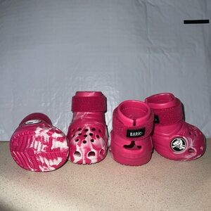 CROCS Pink Dog Paw Protectors